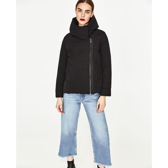 Zara Puffer Jacket / Zara Hooded Parka Sz S - Picture 1 of 7